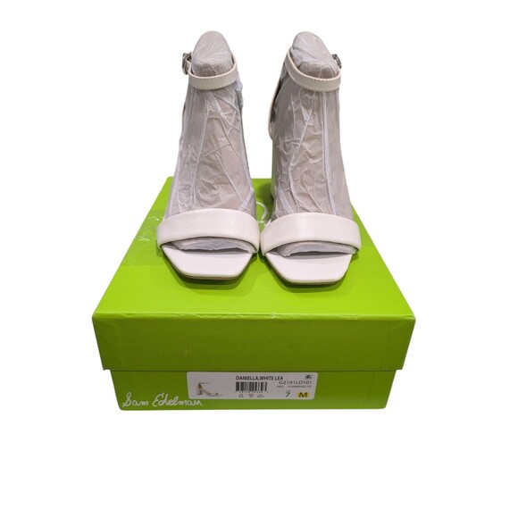 Sam Edelman Women's Daniella Strappy Heel Sandals Bright White Size 7 - Picture 3 of 7